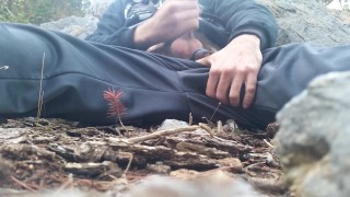 almost caught wanking at forest