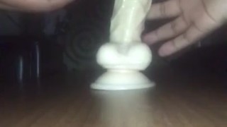 Teen Taking 10in Dildo 
