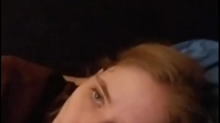 Luxuriant blowjob and foreskin job while watching Chernobyl 