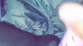Ebony wet pussy masturbation while home alone