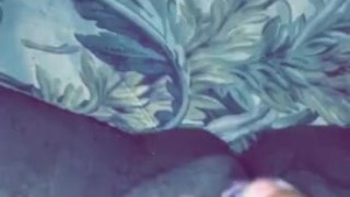 Ebony wet pussy masturbation while home alone