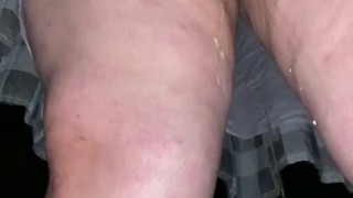 BBW Upskirt Pissing Near Street!!