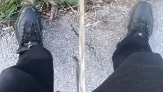 Outdoor fun with piss