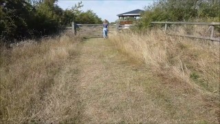 CUM OUTSIDE / blowjob SWALLOW FIELD...