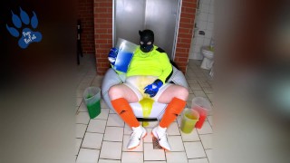 Soccer Gunge Pup making a (colourful) mess (w/ happy ending)