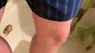 Morning Pee Before Getting My Shower