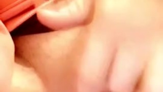 Rubbing my tight pussy