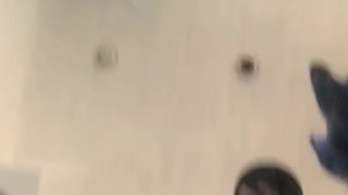 Cumming across a mirror