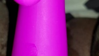 Black pussy play close up REAL THROBBING ORGASM 