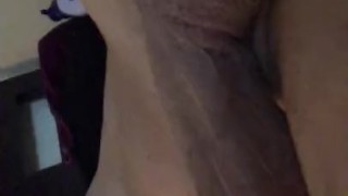 Big cock cums all over my leg n blankets 
