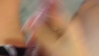 My cum floods me. Homemade