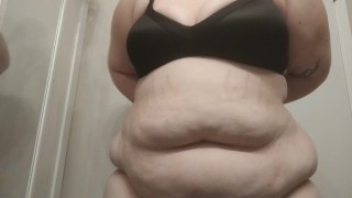 BBW COLLEGE GIRL STRIPS