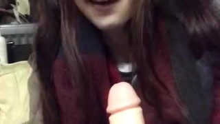 Smoking dildo blowjob xo