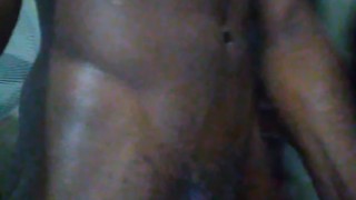 Stroking black wood
