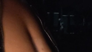 Becky shows the neighbour how hard he makes her nipples.