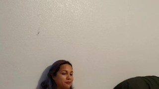 Husband records slut wife hard orgasm on live cam with another guy
