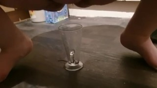 Making him a drink 