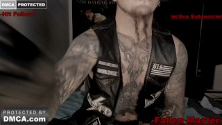 leather devil worship intense webcam session