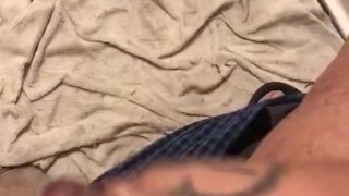 Jacking off in bathroom 