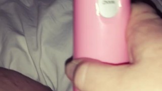 Trying to be quiet so no one hears while orgasming
