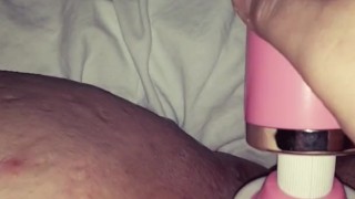 Trying to be quiet so no one hears while orgasming