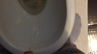 Golden rain. My cock gives a lot of piss. Hot piss.