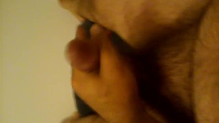 Solo male Cumming, huge cumshot