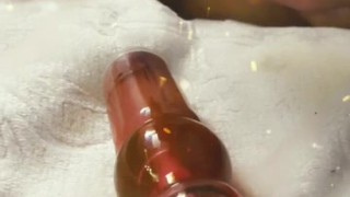 Blonde Sissy Crossdresser Trap Takes Dildo Anal