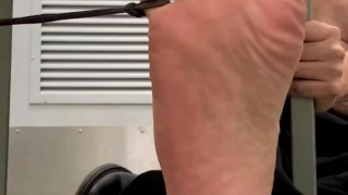 My soles up close and tickling too