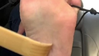 Toe tied self tickle 
