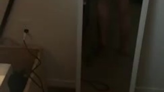 Snapchat Slut shows amazing body in mirror 