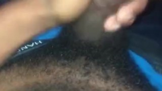 STROKING DICK ON STEP SISTER BED