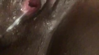 Making myself squirt and cum 