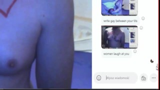 trailer of loser fag humiliation on skype webcam
