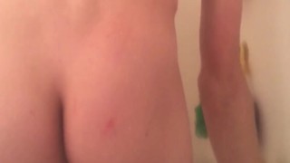 Couldn’t help but play with myself in the shower