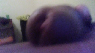 Late night close up cumshot