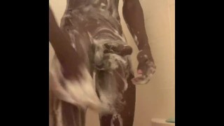 Shower Masturbation - NoFaceBlackGuy 