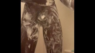 Shower Masturbation - NoFaceBlackGuy 