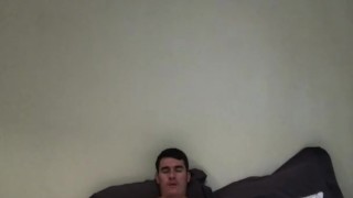 Stroking My White Cock In Black Socks