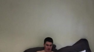 Stroking My White Cock In Black Socks