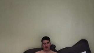 Stroking My White Cock In Black Socks
