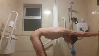 extremely skinny teen masturbates and takes a steamy shower (sexy body)