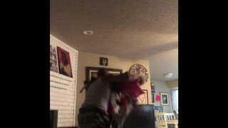 black guy drops thick massive load all over himself 