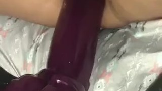 GAC Dildo No challenge for this wife 