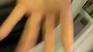 SMOKEPOLEBOY JACKING BIG BLACK COCK AT GAS STATION DURING RAINY DAY.