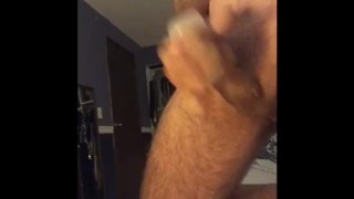 Using my wife’s wand to a powerful orgasm!