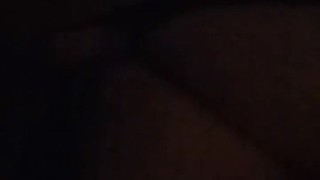 Bare Ass at Night Outside; Horny Transgirl Hiking Up Her Own Mini Skirt