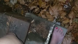 Quick Fall Piss Outside