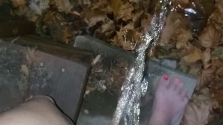 Quick Fall Piss Outside