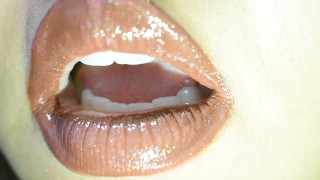 ASMR: Naughty Talk + Pouty Glossy Lips